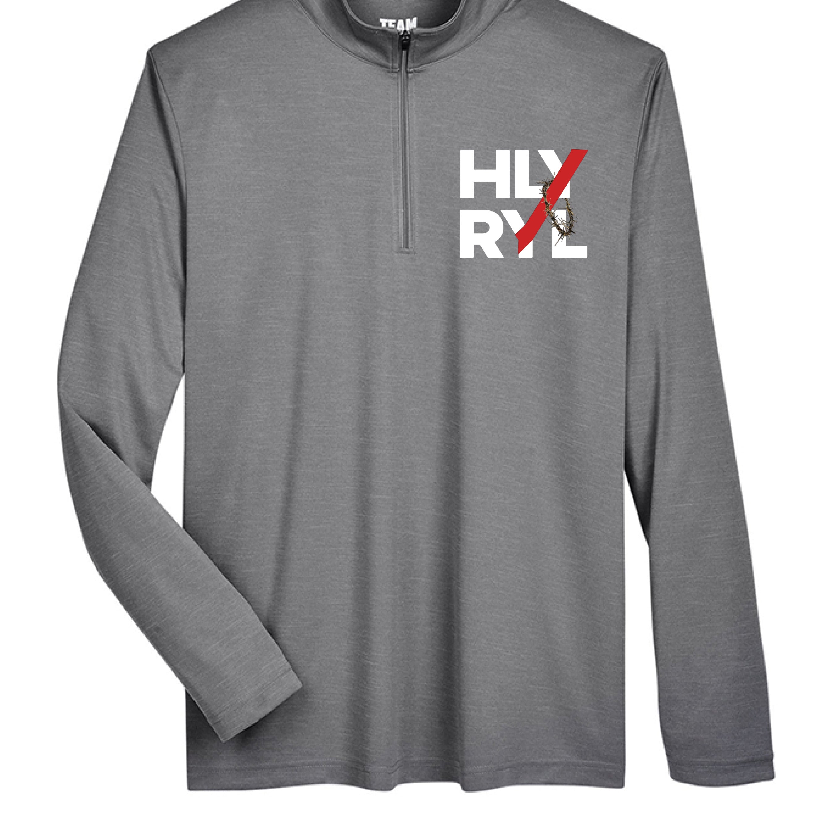 DK GREY HEATHER - FRONT